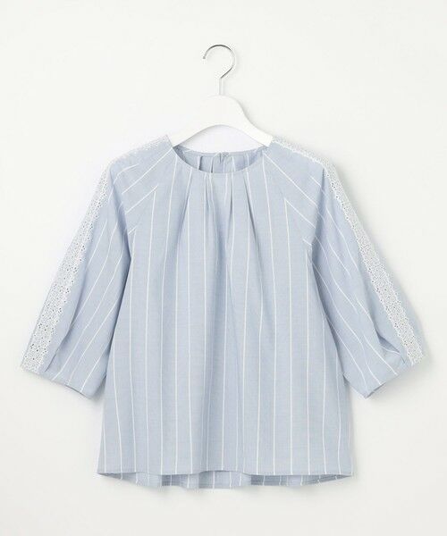 L size ONWARD(大きいサイズ) / エルサイズオンワード シャツ・ブラウス | 【洗える】エンブロイダリーブロードプルオーバー ブラウス | 詳細11