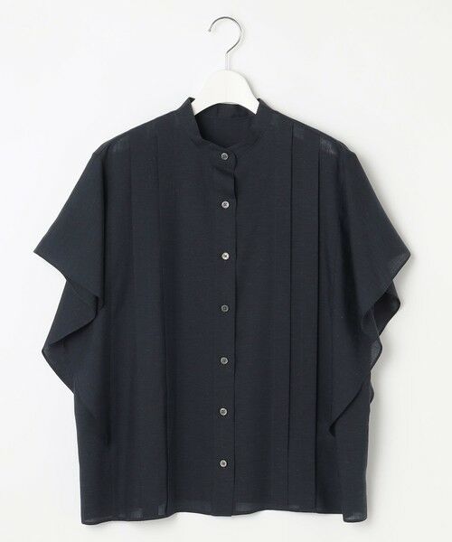 L size ONWARD(大きいサイズ) / エルサイズオンワード シャツ・ブラウス | 【接触冷感・吸水速乾・洗える】ナチュラルリネンフレア袖 シャツ | 詳細7