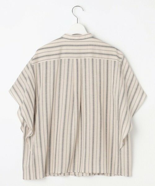 L size ONWARD(大きいサイズ) / エルサイズオンワード シャツ・ブラウス | 【接触冷感・吸水速乾・洗える】ナチュラルリネンフレア袖 シャツ | 詳細15