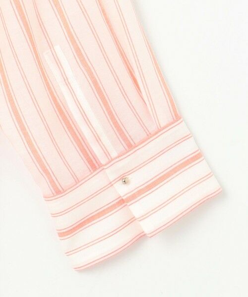 L size ONWARD(大きいサイズ) / エルサイズオンワード シャツ・ブラウス | 【ドラマ「明日はもっと いい日になる」着用】【接触冷感・吸水速乾・洗える】ナチュラルリネンクロップド丈 シャツ | 詳細14