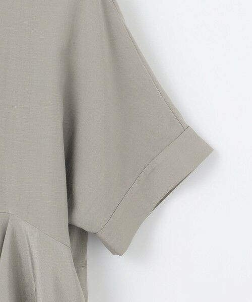 L size ONWARD(大きいサイズ) / エルサイズオンワード シャツ・ブラウス | 【洗える】ソフトリネンペプラム ブラウス | 詳細8
