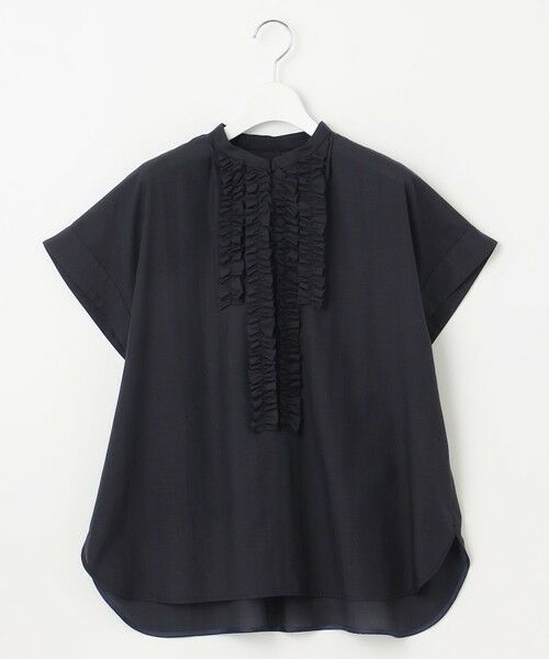 L size ONWARD(大きいサイズ) / エルサイズオンワード シャツ・ブラウス | 【洗える】ソフトリネンフリルディティール ブラウス | 詳細18