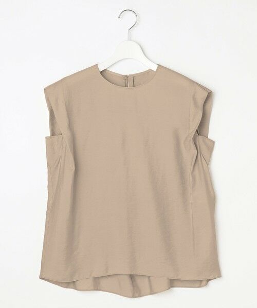 L size ONWARD(大きいサイズ) / エルサイズオンワード シャツ・ブラウス | 【セットアップ対応・接触冷感・UVケア・洗える】エアリーツイルノースリーブ ブラウス | 詳細2