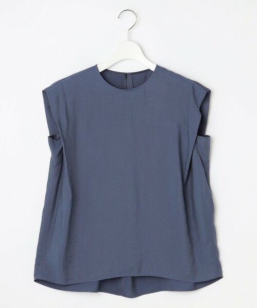 L size ONWARD(大きいサイズ) / エルサイズオンワード シャツ・ブラウス | 【セットアップ対応・接触冷感・UVケア・洗える】エアリーツイルノースリーブ ブラウス | 詳細9