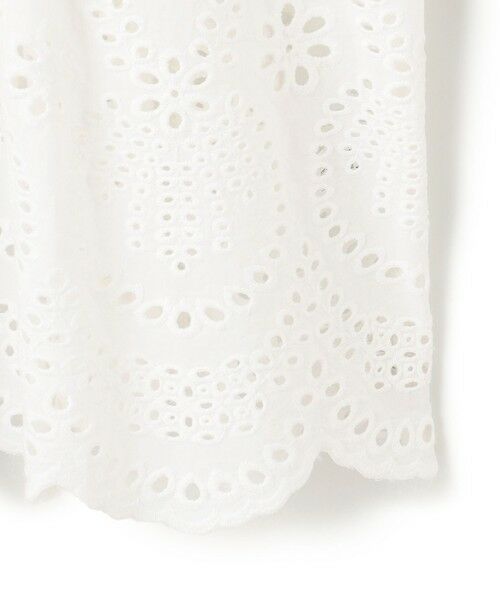 L size ONWARD(大きいサイズ) / エルサイズオンワード シャツ・ブラウス | 【洗える】コットンエンブロイダリー クロップド ブラウス | 詳細9