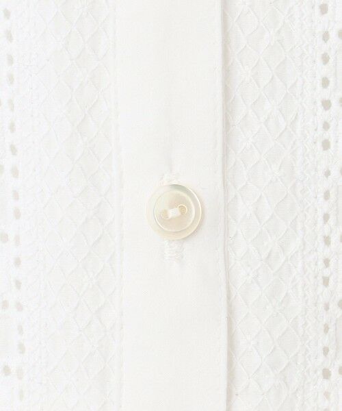 L size ONWARD(大きいサイズ) / エルサイズオンワード シャツ・ブラウス | 【洗える】コットンエンブロイダリー クロップド ブラウス | 詳細10