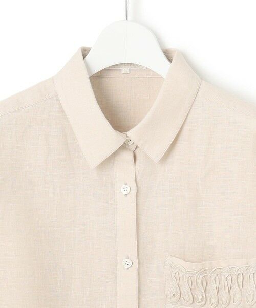 L size ONWARD(大きいサイズ) / エルサイズオンワード シャツ・ブラウス | 【洗える】LIBECO クロップド シャツ | 詳細10