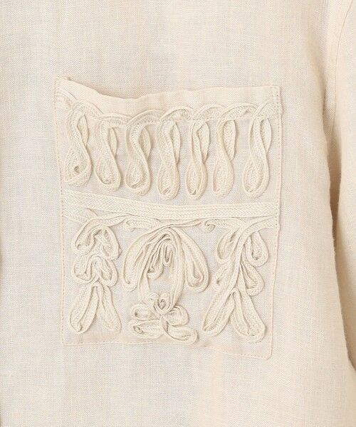 L size ONWARD(大きいサイズ) / エルサイズオンワード シャツ・ブラウス | 【洗える】LIBECO クロップド シャツ | 詳細12