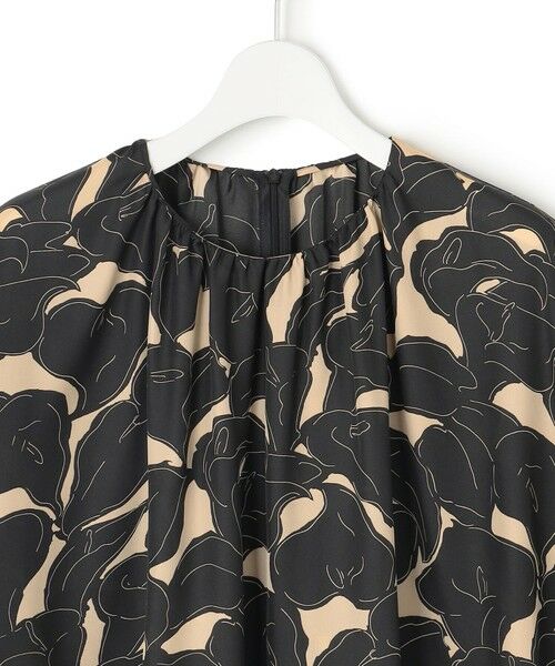 L size ONWARD(大きいサイズ) / エルサイズオンワード シャツ・ブラウス | 【洗える】Ratti フラワーアートプリント ブラウス | 詳細6
