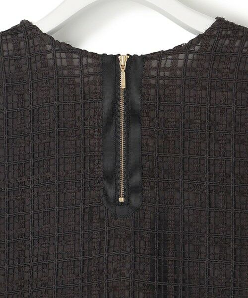 L size ONWARD(大きいサイズ) / エルサイズオンワード シャツ・ブラウス | 【洗える】Broche チェック レース ブラウス | 詳細9