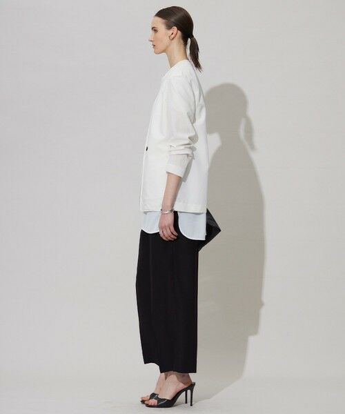 L size ONWARD(大きいサイズ) / エルサイズオンワード ノーカラージャケット | 【一部カラーのみ接触冷感・洗える】UnleashLite ノーカラージャケット | 詳細5