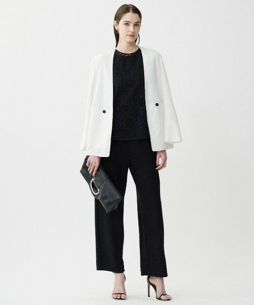 L size ONWARD(大きいサイズ) / エルサイズオンワード ノーカラージャケット | 【一部カラーのみ接触冷感・洗える】UnleashLite ノーカラージャケット | 詳細3