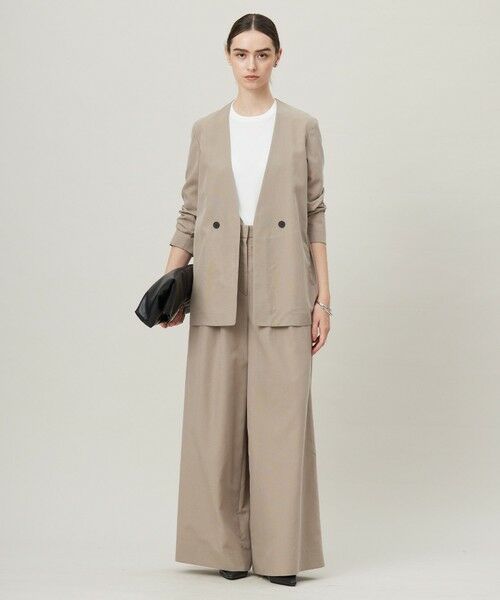 L size ONWARD(大きいサイズ) / エルサイズオンワード ノーカラージャケット | 【一部カラーのみ接触冷感・洗える】UnleashLite ノーカラージャケット | 詳細23