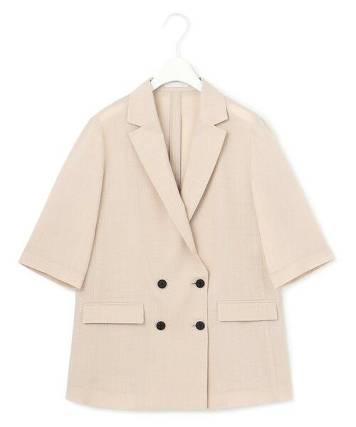 L size ONWARD(大きいサイズ) / エルサイズオンワード テーラードジャケット | 【洗える】Peラミーシアータフタジャケット | 詳細2