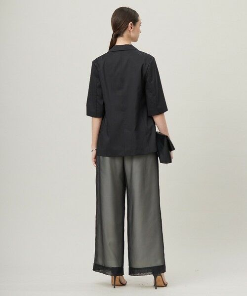 L size ONWARD(大きいサイズ) / エルサイズオンワード テーラードジャケット | 【洗える】Peラミーシアータフタジャケット | 詳細16