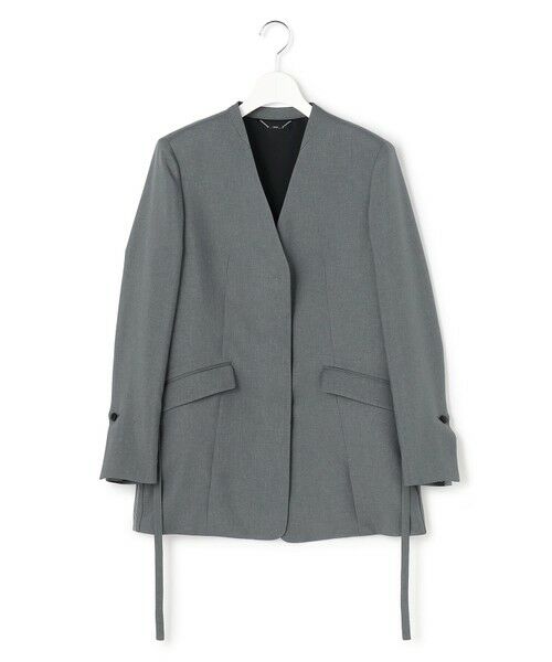 L size ONWARD(大きいサイズ) / エルサイズオンワード その他アウター | 【WEB＆一部店舗限定】 SerikaWorsted ジャケット（ミディアムグレー）