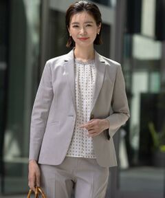 L size ONWARD(大きいサイズ) / エルサイズオンワード テーラードジャケット | 【セットアップ対応・洗える・撥水】コットンFITTY テーラード ジャケット