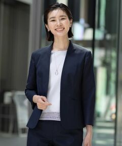 レディース ノーカラージャケット（条件：ブルー系、7ページ目