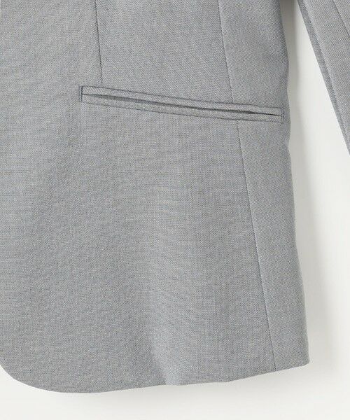 L size ONWARD(大きいサイズ) / エルサイズオンワード ノーカラージャケット | 【セットアップ対応・洗える・撥水】コットンFITTY ノーカラー ジャケット | 詳細10