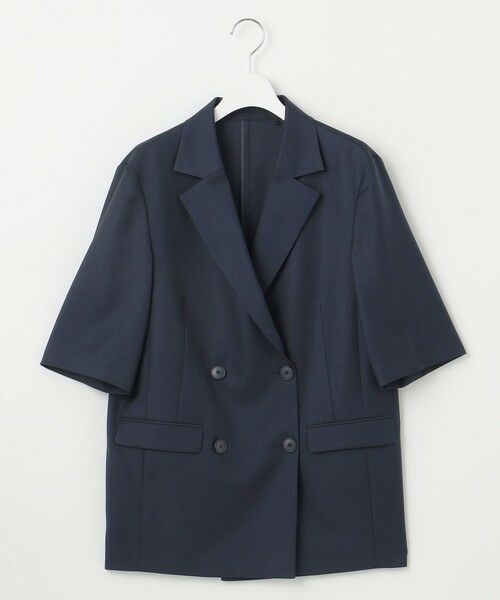 L size ONWARD(大きいサイズ) / エルサイズオンワード テーラードジャケット | 【洗える】ハーフスリーブ ジャケット | 詳細19