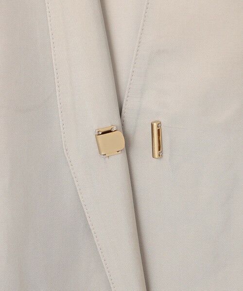 L size ONWARD(大きいサイズ) / エルサイズオンワード ノーカラージャケット | 【接触冷感性/洗える】フィブリルツイル ハーフスリーブ ジャケット | 詳細17