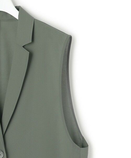 L size ONWARD(大きいサイズ) / エルサイズオンワード その他アウター | 【洗える】ライトシアーマットクロス ジレ | 詳細16