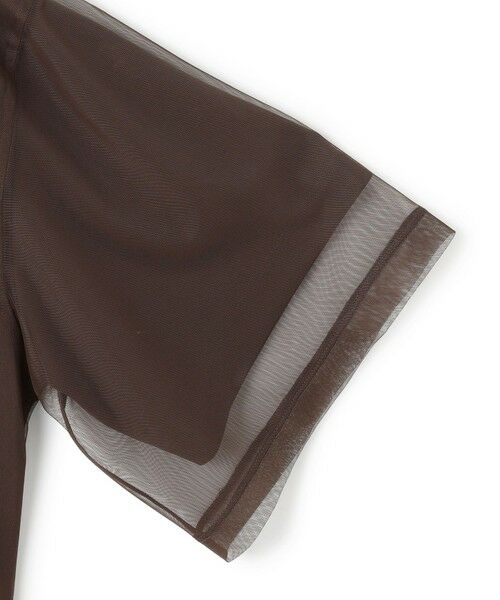 L size ONWARD(大きいサイズ) / エルサイズオンワード カットソー | 【接触冷感・UVケア・速乾・洗える】 チュールレイヤード カットソー | 詳細11