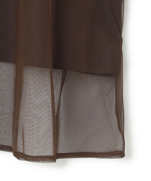 L size ONWARD(大きいサイズ) / エルサイズオンワード カットソー | 【接触冷感・UVケア・速乾・洗える】 チュールレイヤード カットソー | 詳細12