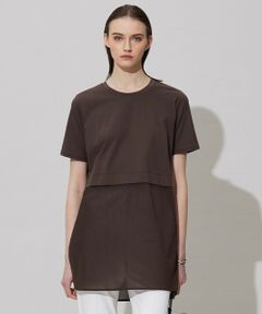 L size ONWARD(大きいサイズ) / エルサイズオンワード カットソー | 【人気のため新色追加・UVケア・洗える】シアージャージーコンビ カットソー