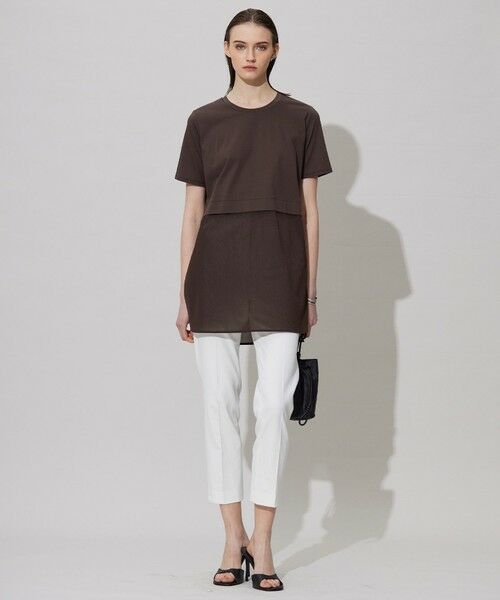 L size ONWARD(大きいサイズ) / エルサイズオンワード カットソー | 【人気のため新色追加・UVケア・洗える】シアージャージーコンビ カットソー | 詳細9