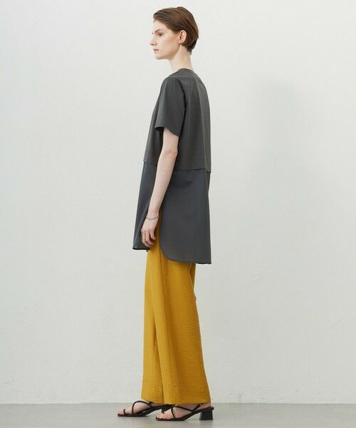 L size ONWARD(大きいサイズ) / エルサイズオンワード カットソー | 【人気のため新色追加・UVケア・洗える】シアージャージーコンビ カットソー | 詳細16