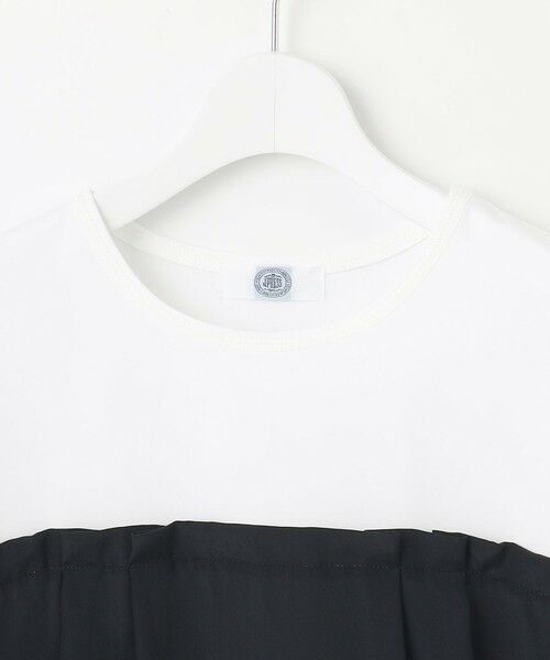 L size ONWARD(大きいサイズ) / エルサイズオンワード カットソー | 【洗える】ドッキングジャージー ビスチェライク プルオーバー | 詳細6