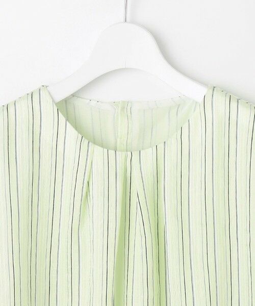 L size ONWARD(大きいサイズ) / エルサイズオンワード カットソー | 【洗える】ランダムストライプ シアー プルオーバー カットソー | 詳細15