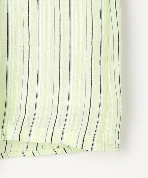 L size ONWARD(大きいサイズ) / エルサイズオンワード カットソー | 【洗える】ランダムストライプ シアー プルオーバー カットソー | 詳細18