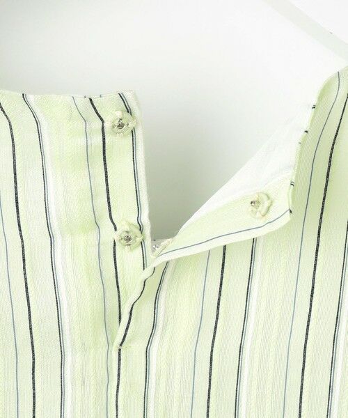 L size ONWARD(大きいサイズ) / エルサイズオンワード カットソー | 【洗える】ランダムストライプ シアー プルオーバー カットソー | 詳細19