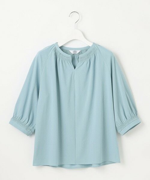 L size ONWARD(大きいサイズ) / エルサイズオンワード カットソー | 【洗える】トリコットバイオ スモッキング カットソー | 詳細12