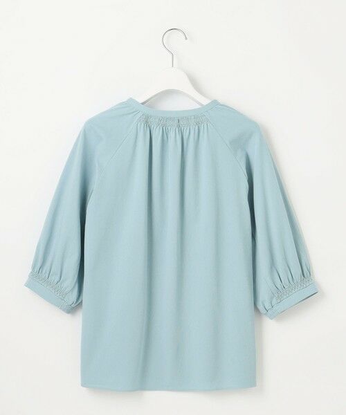 L size ONWARD(大きいサイズ) / エルサイズオンワード カットソー | 【洗える】トリコットバイオ スモッキング カットソー | 詳細13