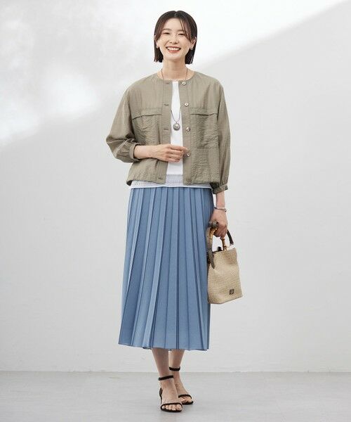 L size ONWARD(大きいサイズ) / エルサイズオンワード カットソー | 【洗える】スムースジャージー レース カットソー | 詳細4