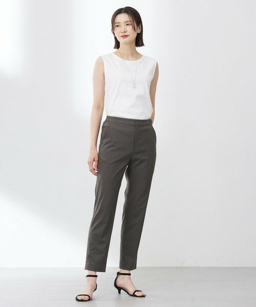 L size ONWARD(大きいサイズ) / エルサイズオンワード カットソー | 【洗える】スムースジャージー ノースリーブ カットソー | 詳細18