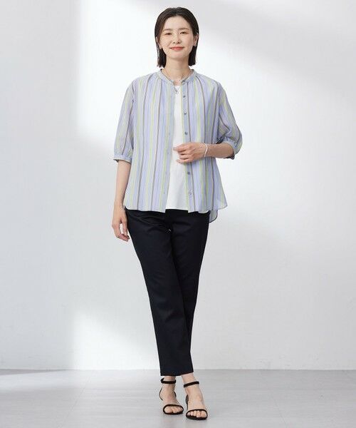 L size ONWARD(大きいサイズ) / エルサイズオンワード カットソー | 【洗える】スムースジャージー ノースリーブ カットソー | 詳細22