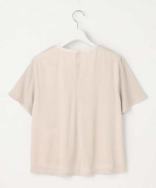 L size ONWARD(大きいサイズ) / エルサイズオンワード カットソー | 【洗える】ミラノ風天竺シアー カットソー | 詳細4