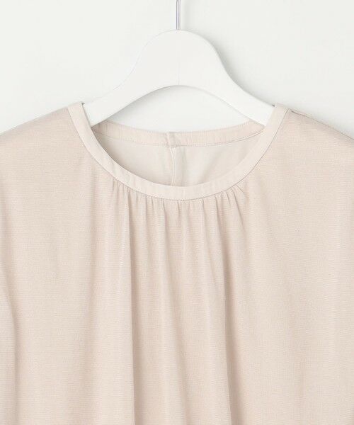 L size ONWARD(大きいサイズ) / エルサイズオンワード カットソー | 【洗える】ミラノ風天竺シアー カットソー | 詳細5