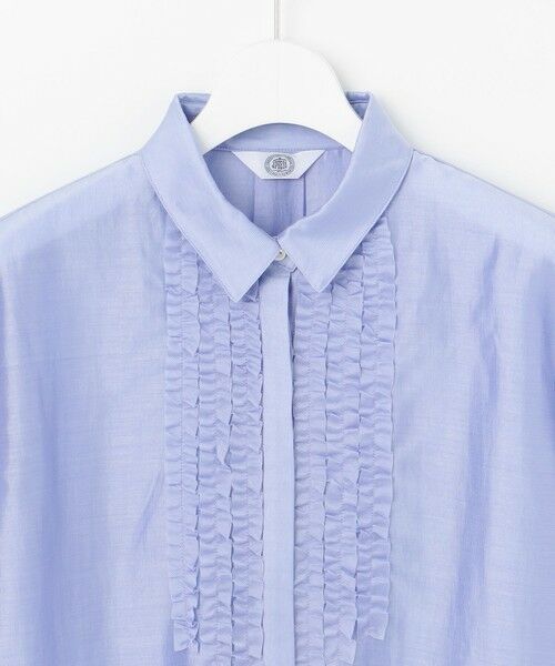 L size ONWARD(大きいサイズ) / エルサイズオンワード カットソー | 【洗える】フリルジャージー ブラウスライク カットソー | 詳細11