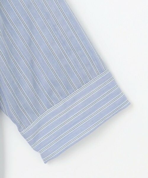 L size ONWARD(大きいサイズ) / エルサイズオンワード カットソー | 【洗える】シアーピンストライプ ブラウスライク カットソー | 詳細12