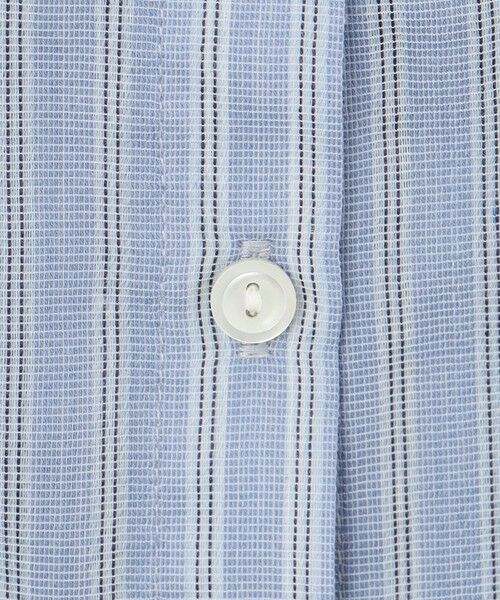 L size ONWARD(大きいサイズ) / エルサイズオンワード カットソー | 【洗える】シアーピンストライプ ブラウスライク カットソー | 詳細14