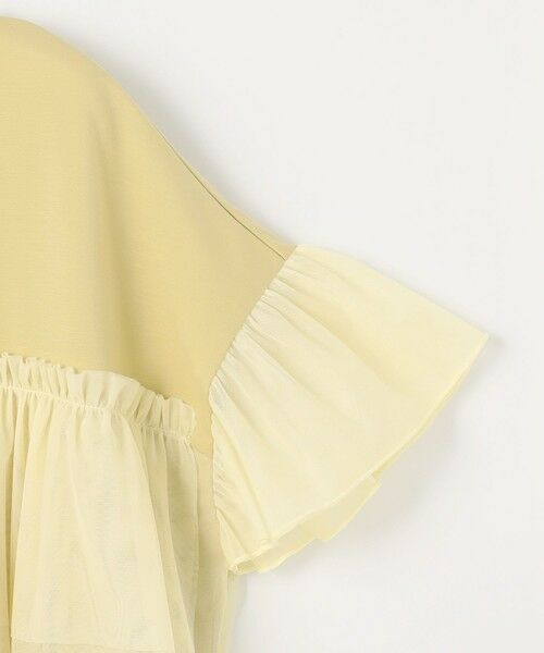 L size ONWARD(大きいサイズ) / エルサイズオンワード カットソー | 【洗える】チュール重ね プルオーバー | 詳細9