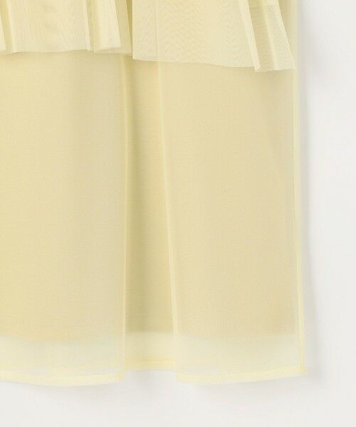 L size ONWARD(大きいサイズ) / エルサイズオンワード カットソー | 【洗える】チュール重ね プルオーバー | 詳細10