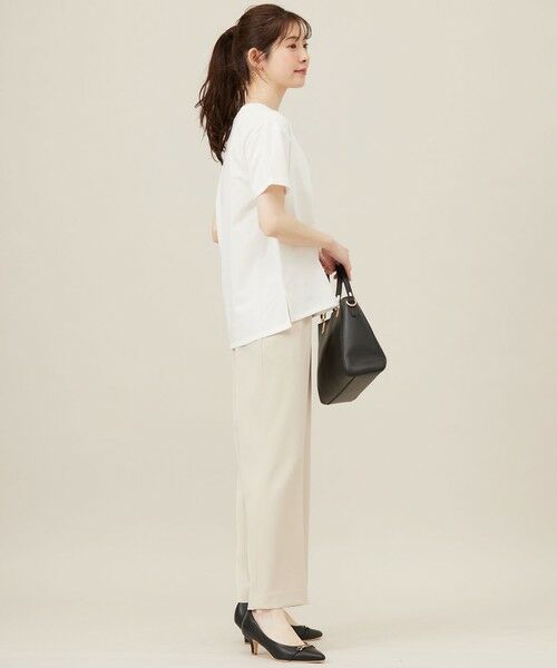 L size ONWARD(大きいサイズ) / エルサイズオンワード カットソー | 【洗える】アソートロゴ Tシャツ | 詳細5