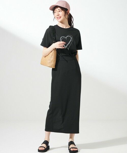 L size ONWARD(大きいサイズ) / エルサイズオンワード カットソー | 【洗える】アソートロゴ Tシャツ | 詳細8