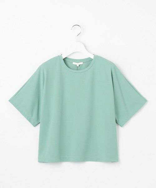 L size ONWARD(大きいサイズ) / エルサイズオンワード カットソー | 【接触冷感・UVカット・吸水速乾・抗菌防臭・洗える】ハイカウントクロップド丈 Tシャツ | 詳細6